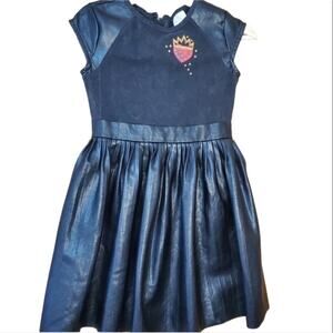 Disney Descendants Evie Black Mini Faux Leather Dress